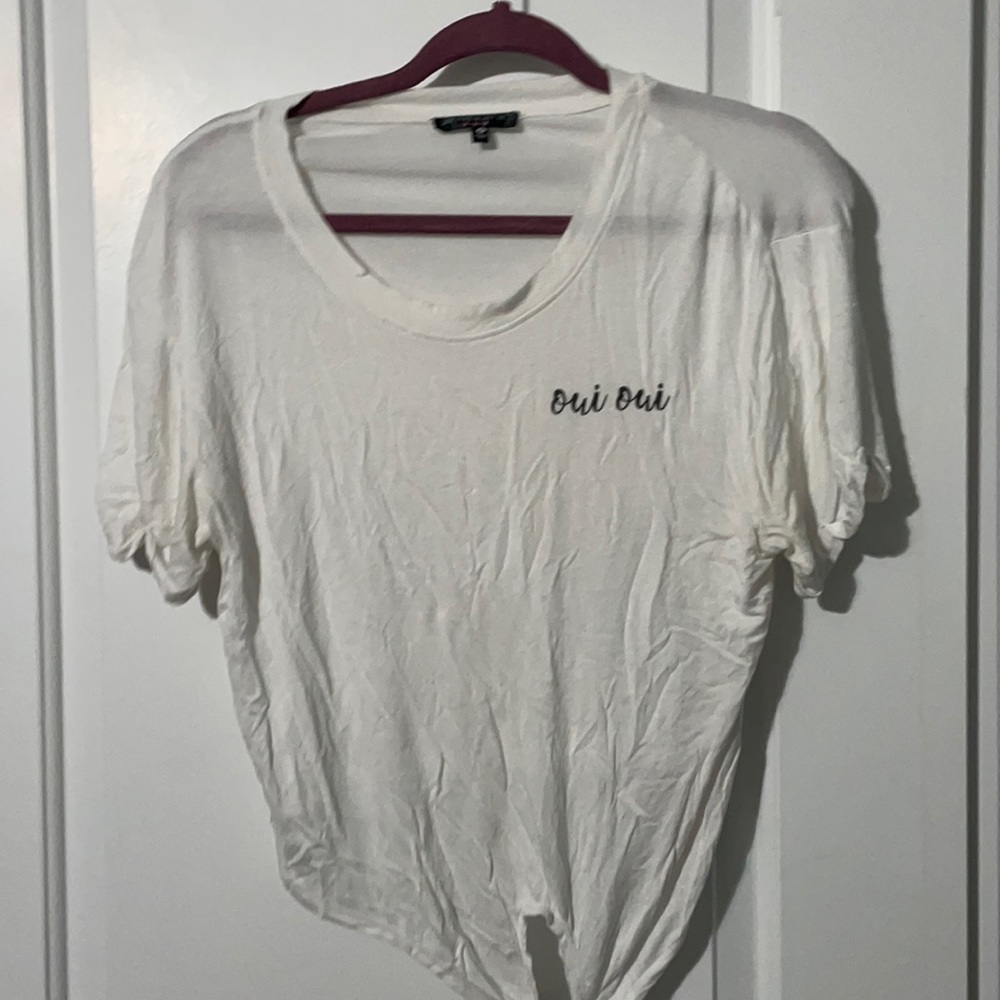 White crop top shirt!